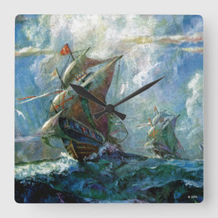 Relógio Quadrado Dia de Colombo