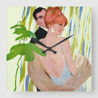 Relógio Quadrado Dinheiro Em Sua Mente