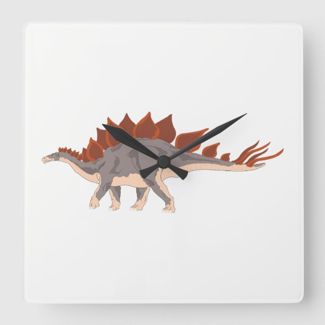 Relógio Quadrado Dinossauro (Frente)