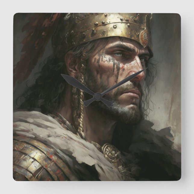 Relógio Quadrado Distant War (Frente)