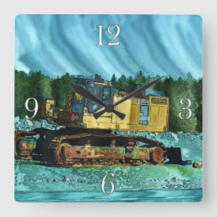Relógio Quadrado Diversão de Design para o garoto em todos nós!