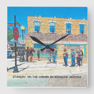 RELÓGIO QUADRADO DO CANTO NA ARIZONA DO WINSLOW