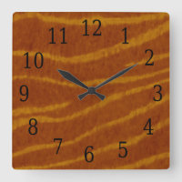 Relógio Quadrado do Tiger