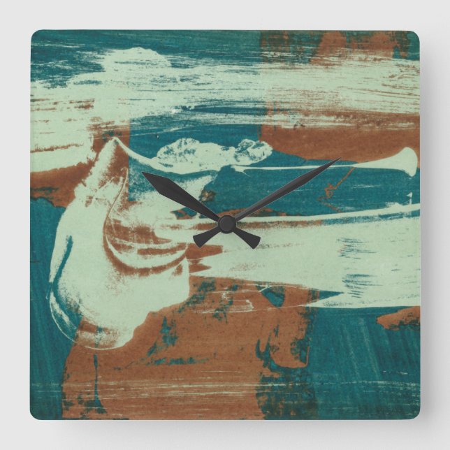 Relógio Quadrado Dois para norte (Frente)