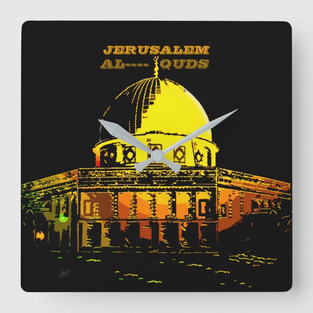 Relógio Quadrado Domo da Rocha, Jerusalém (Frente)