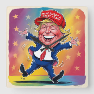Relógio Quadrado Donald Trump 2024