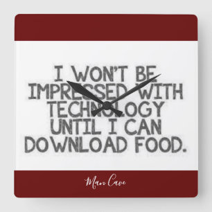 Relógio Quadrado Download da tecnologia