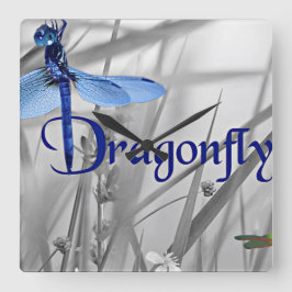 Relógio Quadrado Dragonfly
