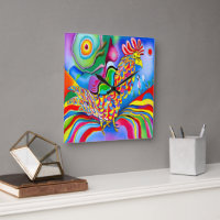 "Dreamscape Bird". Um cockerel surreal de abstrato