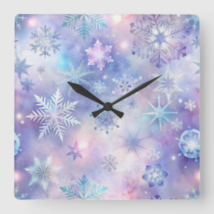 Relógio Quadrado Dreamy Galaxy Star Square Wall Clock