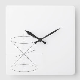 Relógio Quadrado Duplo-cone do viagem do tempo da relatividade