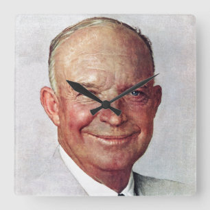 Relógio Quadrado Dwight D. Eisenhower