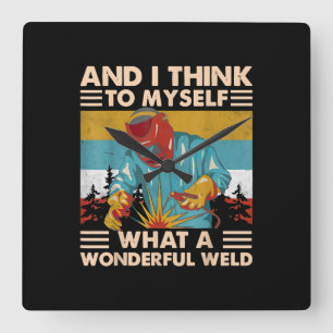 Relógio Quadrado E Eu Penso Para Mim Mesma Que Um Maravilhoso Solda