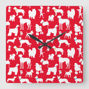 Relógio Quadrado É uma vida de cães