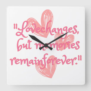 Relógio Quadrado Ecos do eterno