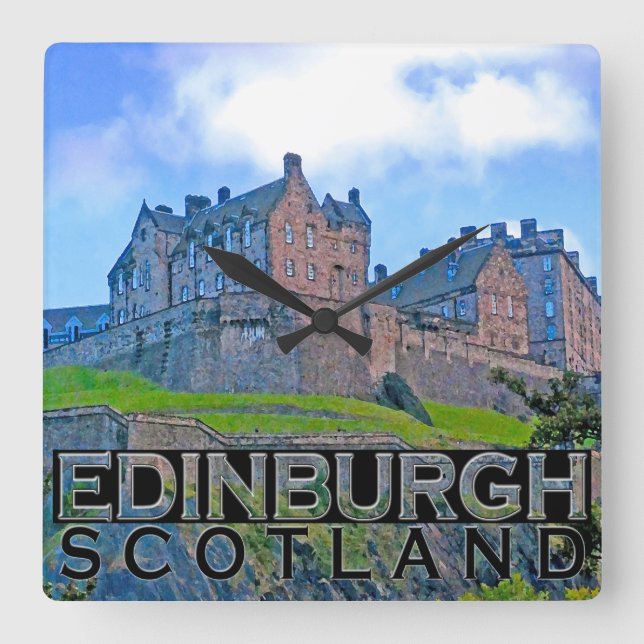 Relógio Quadrado Edimburgo (Frente)