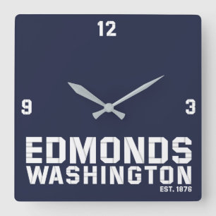 Relógio Quadrado Edmonds, Washington