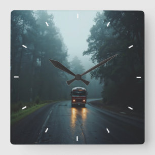 Relógio Quadrado Elegante Moderno Simples Personalizado Adicione Su