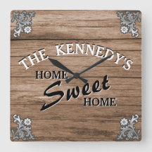 Elegante Vintage Rustic Wood Family Name