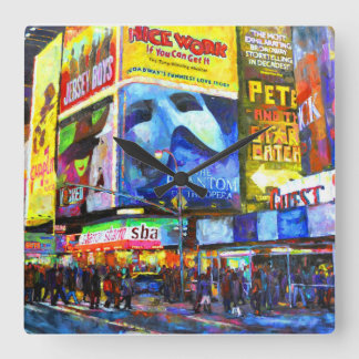 Relógio Quadrado Em Broadway