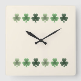 Relógio Quadrado Emerald Flourish