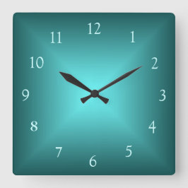 Relógio Quadrado Emerald Green Iluminado>Relógio de parede simples