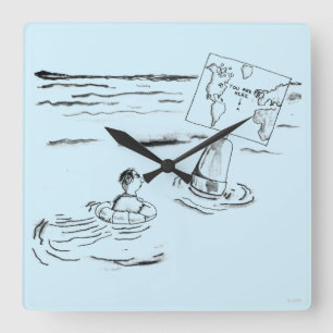 Relógio Quadrado Encalhado