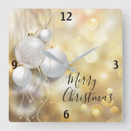 Relógio Quadrado Enfeites de natal