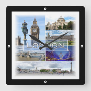 Relógio Quadrado ENG025 LONDRES, Big Ben, Westminster,