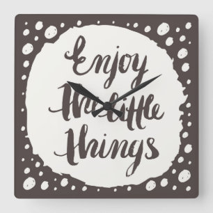 Relógio Quadrado Enjoy The Little Things 3