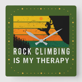 Relógio Quadrado Escalada De Rocha É Minha Terapia Esportiva Extrem