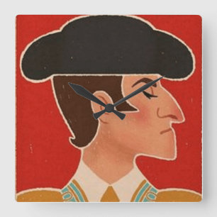 Relógio Quadrado espanhol Matador