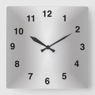 Relógio Quadrado Especial de 25 Na moda de de Silver