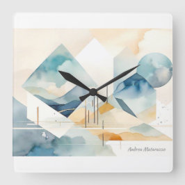 Relógio Quadrado Espírito abstrato