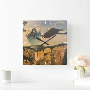 Relógio Quadrado Espírito, por Gary Poling