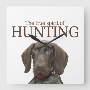 Relógio Quadrado Espírito verdadeiro e brilhante da caça