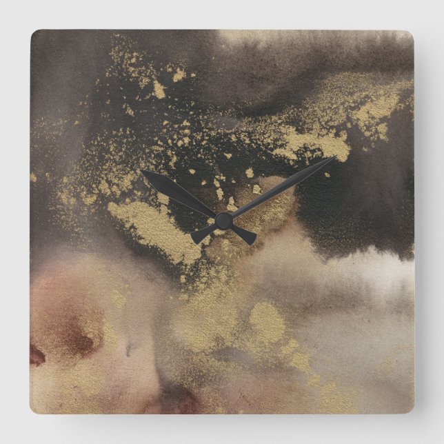 Relógio Quadrado Estações de Montanha (Frente)