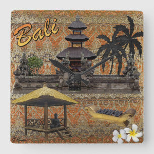 Relógio Quadrado Este é Bali