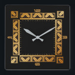 Relógio Quadrado Estilo elegante do Art Deco<br><div class="desc">design de relógio do excelente. Você vai adorar como os outros. Esteja livre para usar este design para outro produto que você quiser ou para personalizar e adicionar seu texto. Siga-me para mais. Obrigado. Tenha um bom dia.</div>