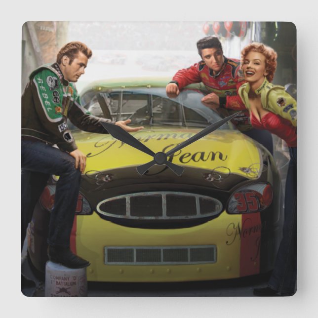 Relógio Quadrado Estrada eterno (Frente)