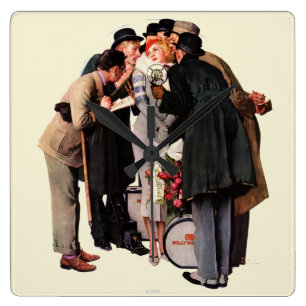 Relógio Quadrado Estrela de Hollywood