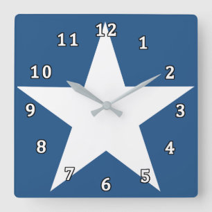 Relógio Quadrado Estrelas