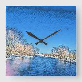 Relógio Quadrado Eterno Love