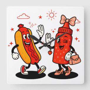 Relógio Quadrado Eu Esguicho Em Utenciosos Adultos Engraçados