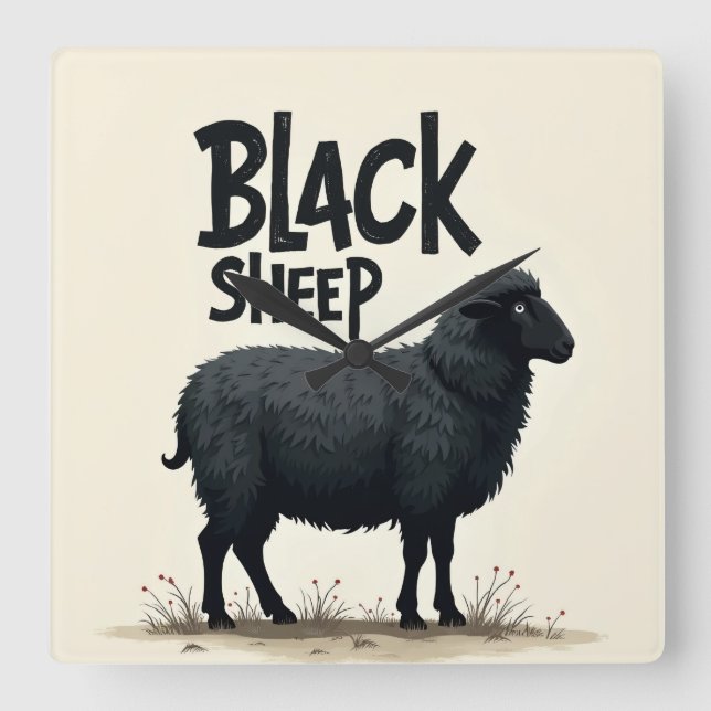 Relógio Quadrado eu quero problemas (Frente)