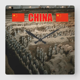 Relógio Quadrado Exército de Terracotta da CHINA
