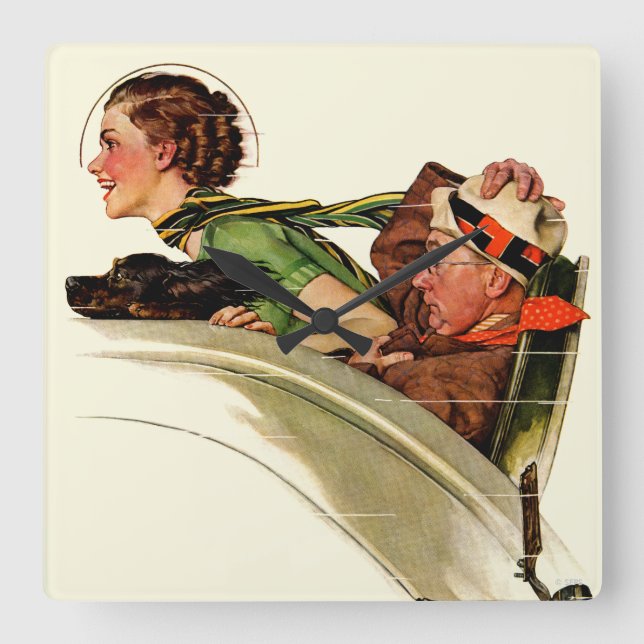 Relógio Quadrado Exilaração (Frente)