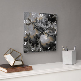 Relógio Quadrado Explorando o Realm Mandelbrot