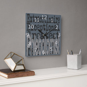 Relógio Quadrado Extraordinário flebotomista