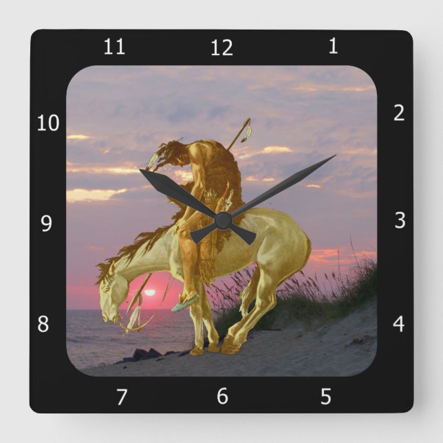 RELÓGIO QUADRADO EXTREMIDADE DA FUGA (Frente)